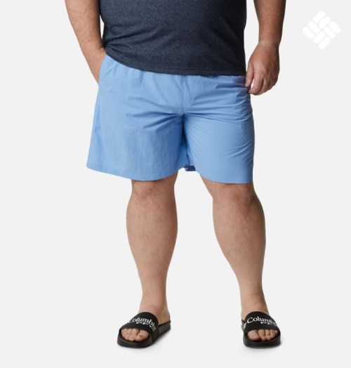 Men's Columbia PFG Backcast III Water Shorts Blue | Plus Size CA-P06L4